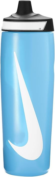 Nike Refuel Bottle 24 oz Sports Bottle BPA Free Airtight (Baltic Blue/Black/White) | Amazon (US)