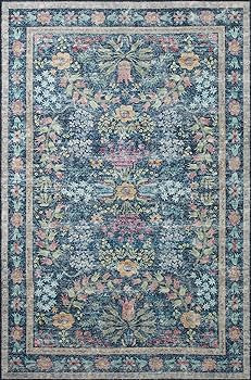 Loloi Rifle Paper Co. Maison Collection MAO-06 Blue/Multi 3'-9" x 5'-6", .19" Pile Height, Accent... | Amazon (US)