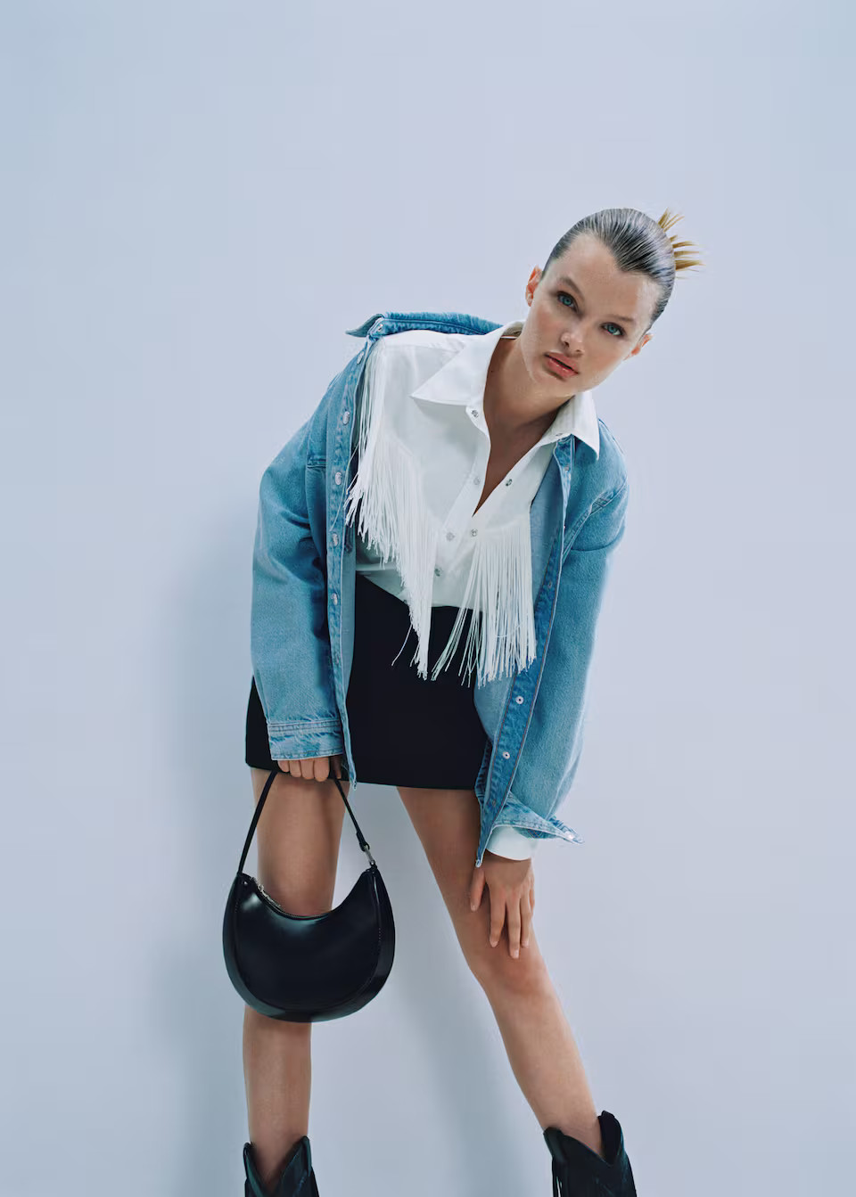 Baguette bag with flap -  Women | Mango USA | MANGO (US)