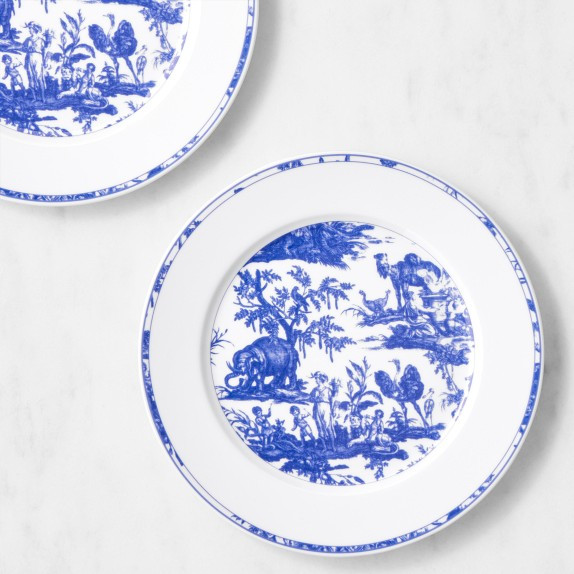 Pillivuyt French Toile Porcelain Salad Plates | Williams-Sonoma