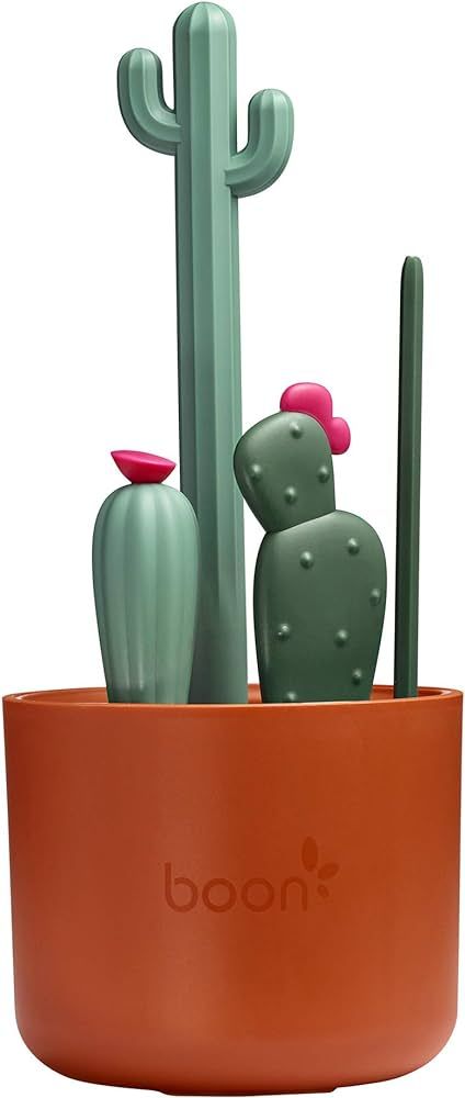 Boon Cacti Bottle Cleaning Brush Set, Terracotta , 4 Piece Set | Amazon (US)