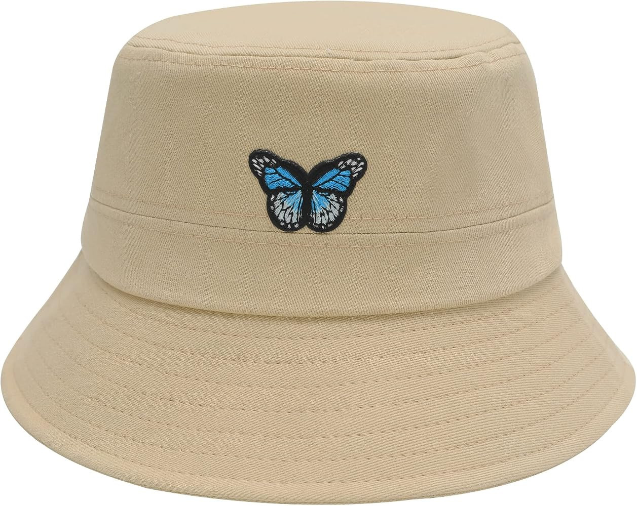 ZLYC Unisex Fashion Embroidered Bucket Hat Summer Fisherman Cap for Men Women Teens | Amazon (US)
