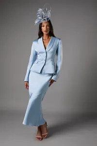 Skirts | Satin Detail Fitted Skirt | Coast | Debenhams UK