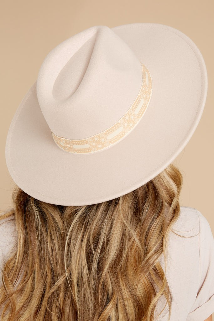 Enjoy The Show Beige Hat | Red Dress 