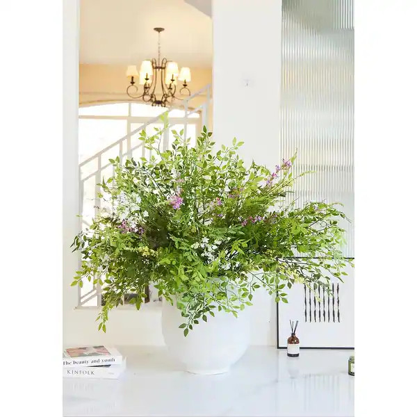 12pcs 44inch Fake Flowers Home Decor Faux Greenery Stems Branches for Vase Artificial Flowers - B... | Bed Bath & Beyond