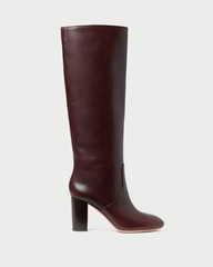 Goldy Espresso Leather Tall Boot | Loeffler Randall