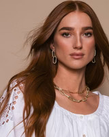 Carrie Pavè Chain Convertible Huggies | Melinda Maria