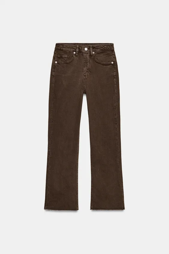 TRF HIGH-WAIST CROPPED FLARE JEANS | Zara DE