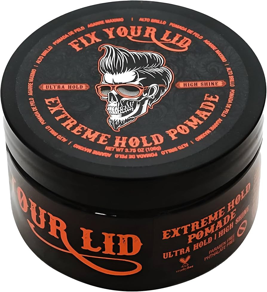 Fix Your Lid Extreme Hold Pomade for Men - Water Based Pomade with High Shine and Strong Hold - M... | Amazon (US)