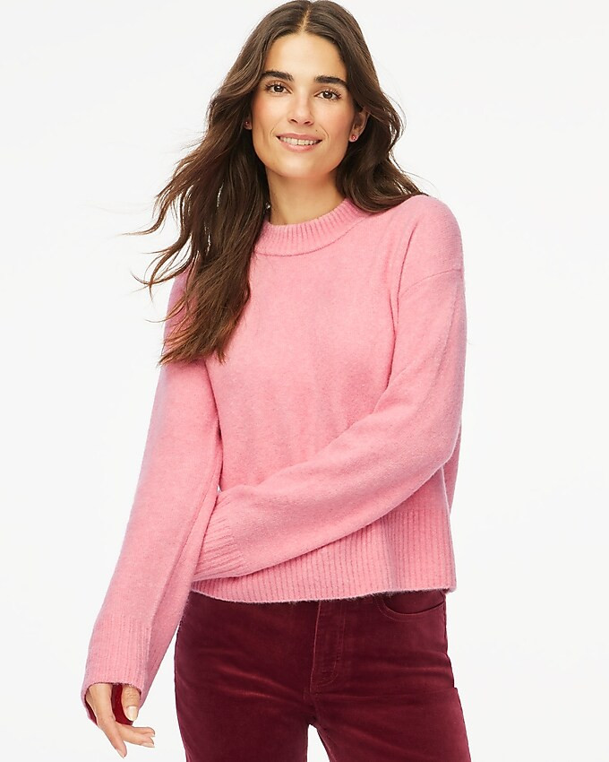 Girlfriend crewneck sweater in extra-soft yarn | J.Crew Factory