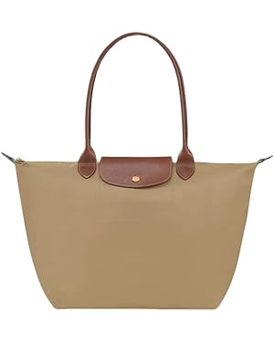 Women's Nylon Tote Bag, Large Capacity Waterproof Shoulder Bags, Spacious Handbag with Metal Zipp... | Amazon (US)