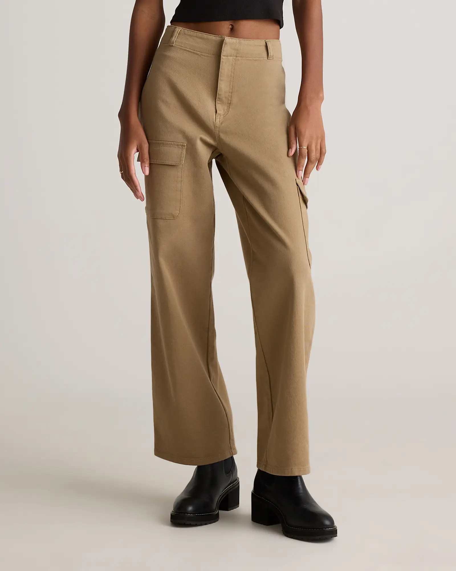Organic Stretch Cotton Twill Cargo Pants | Quince