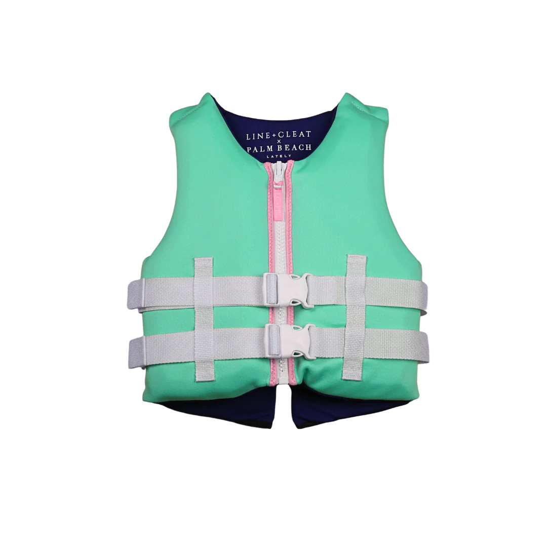 LC x PBL Green USCG Life Jacket (50-90lbs) | Line + Cleat