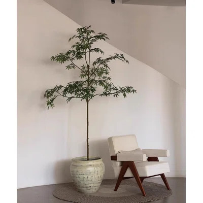 Artificial Green Maple Wabi-Sabi Flower Pot | Wayfair North America