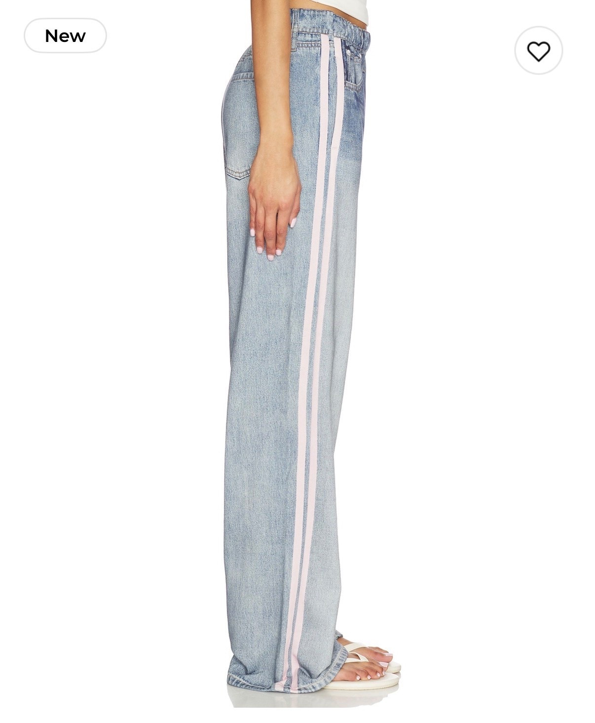 Miramar terry track pants in pink strip rag & bone 