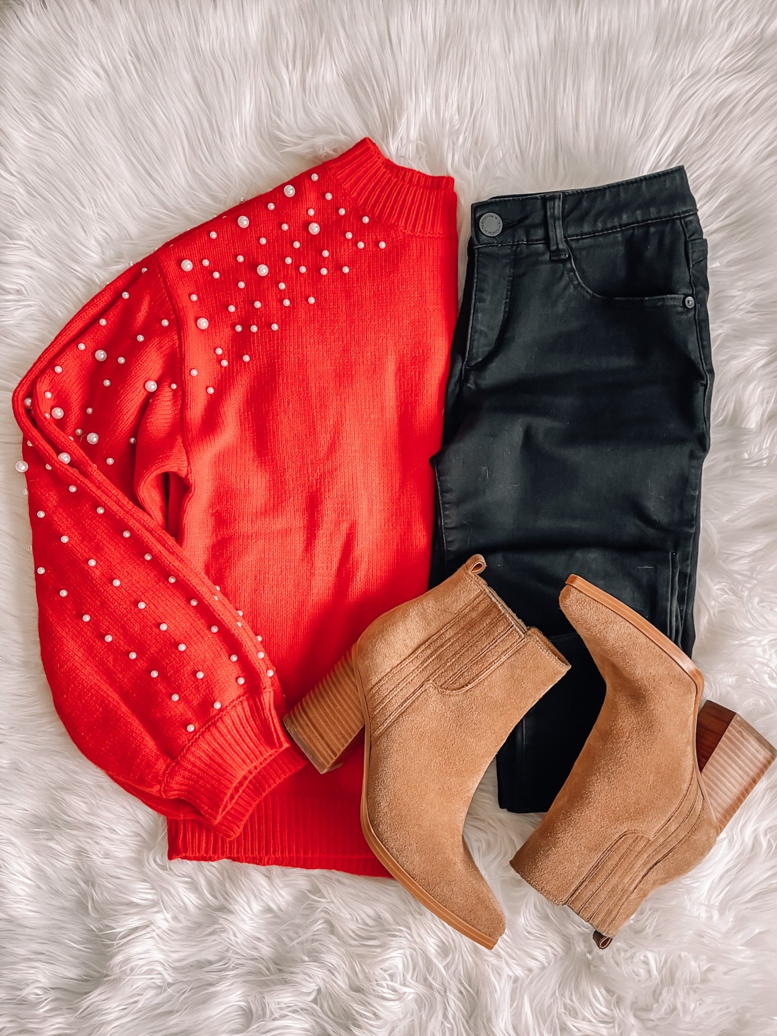 Amazon Holiday sweater 
Christmas sweater 
Christmas outfit 
Holiday outfit 
Red sweater 
Pearl sweater 


#LTKHoliday #LTKSeasonal #LTKstyletip