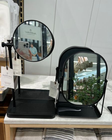 Free standing makeup mirrors that have little trays attached at the bottom to hold makeup or hair accessories. I like the black matte metal because of the modern style but also because it compliments the chrome, nickel or gold hardware that you may already have in your bathroom or bedroom. *I have a similar mirror in my bathroom.

#LTKsalealert #LTKfindsunder50 #LTKhome