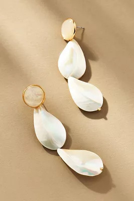 Triple Mother-of-Pearl Drop Earrings | Anthropologie (US)
