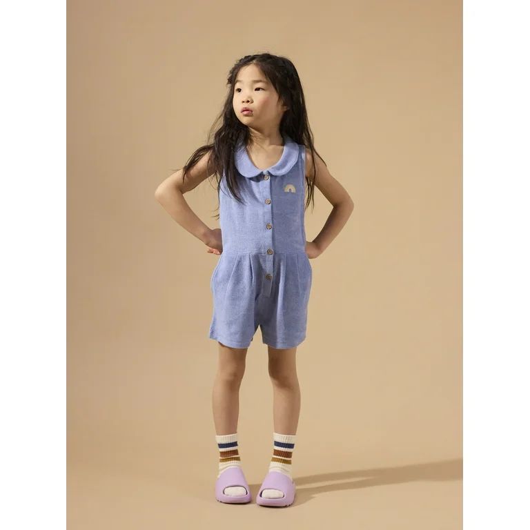 Little Star Organic Toddler Girls 2 Pack Rompers, Size 12M-5T | Walmart (US)