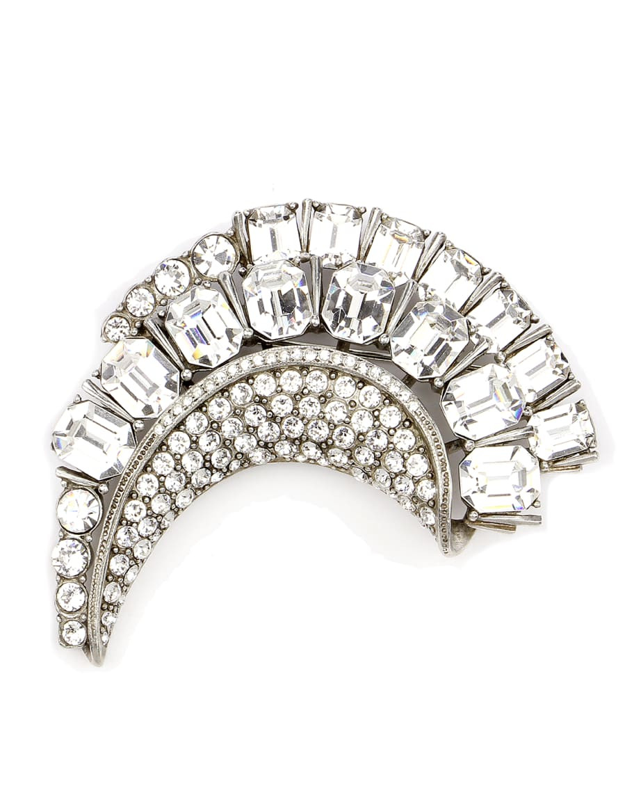 Ben-Amun Half-Moon Crystal Brooch | Neiman Marcus