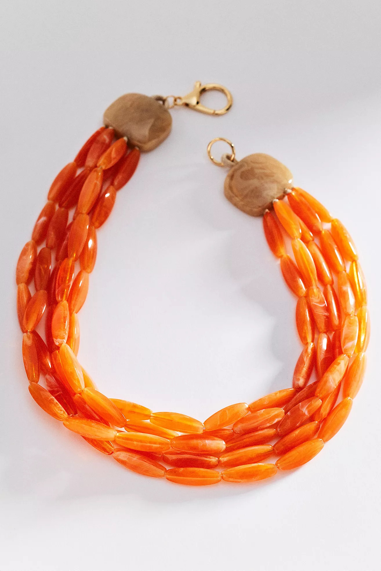 Chunky Layered Resin Beaded Necklace | Anthropologie (US)
