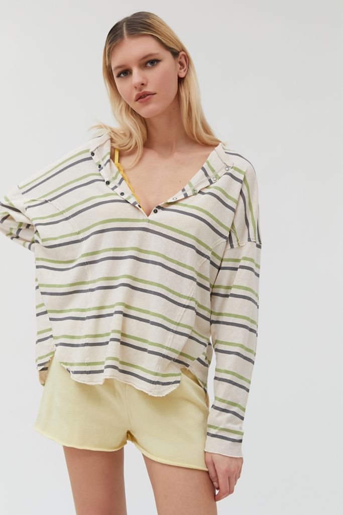 Out From Under Peaches Oversized Henley Top | Urban Outfitters (US and RoW)