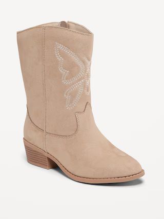 Metallic Embroidered Western Boots for Girls | Old Navy (US)