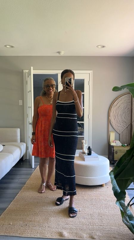 An adult mommy and me summer dress moment. I’m wearing an XS and my mom is wearing a size medium. 

#LTKFindsUnder50 #LTKVideo #LTKOver40