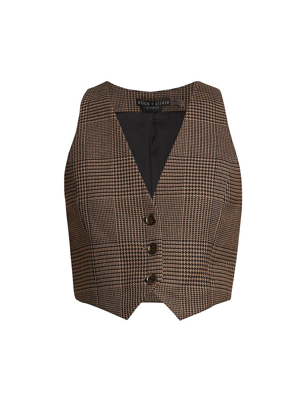 Donna Plaid Vest Top | Saks Fifth Avenue