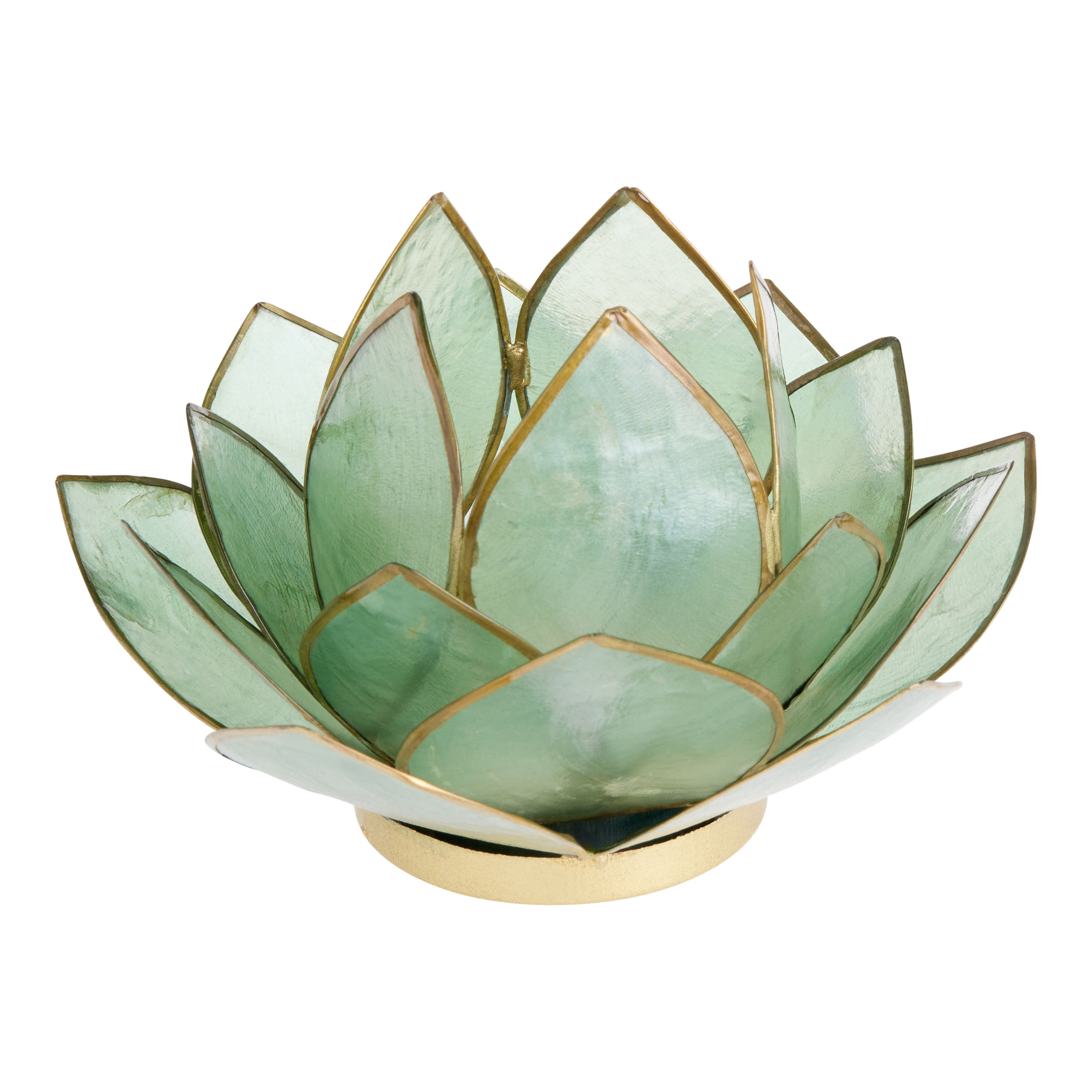 Capiz 20 Petal Lotus Tealight Candle Holder | World Market
