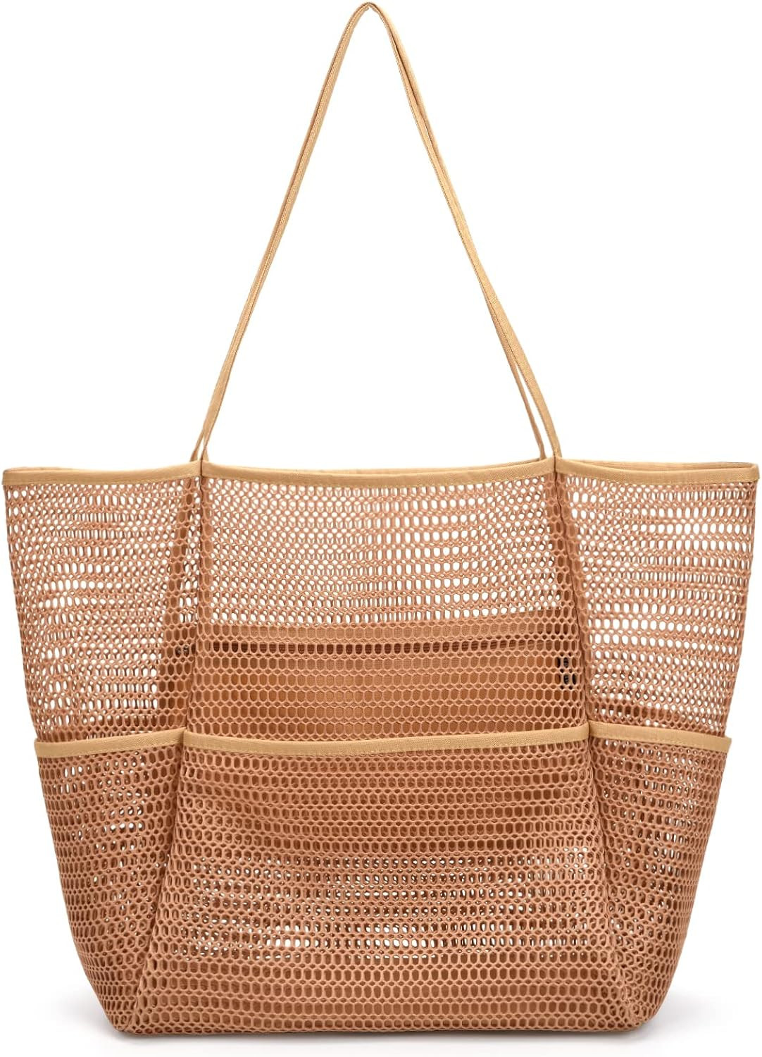 Mesh Beach Tote Large Bag 2022 Upgrade for Women with Multiple Pockets for Family Travel Swimming... | Amazon (US)