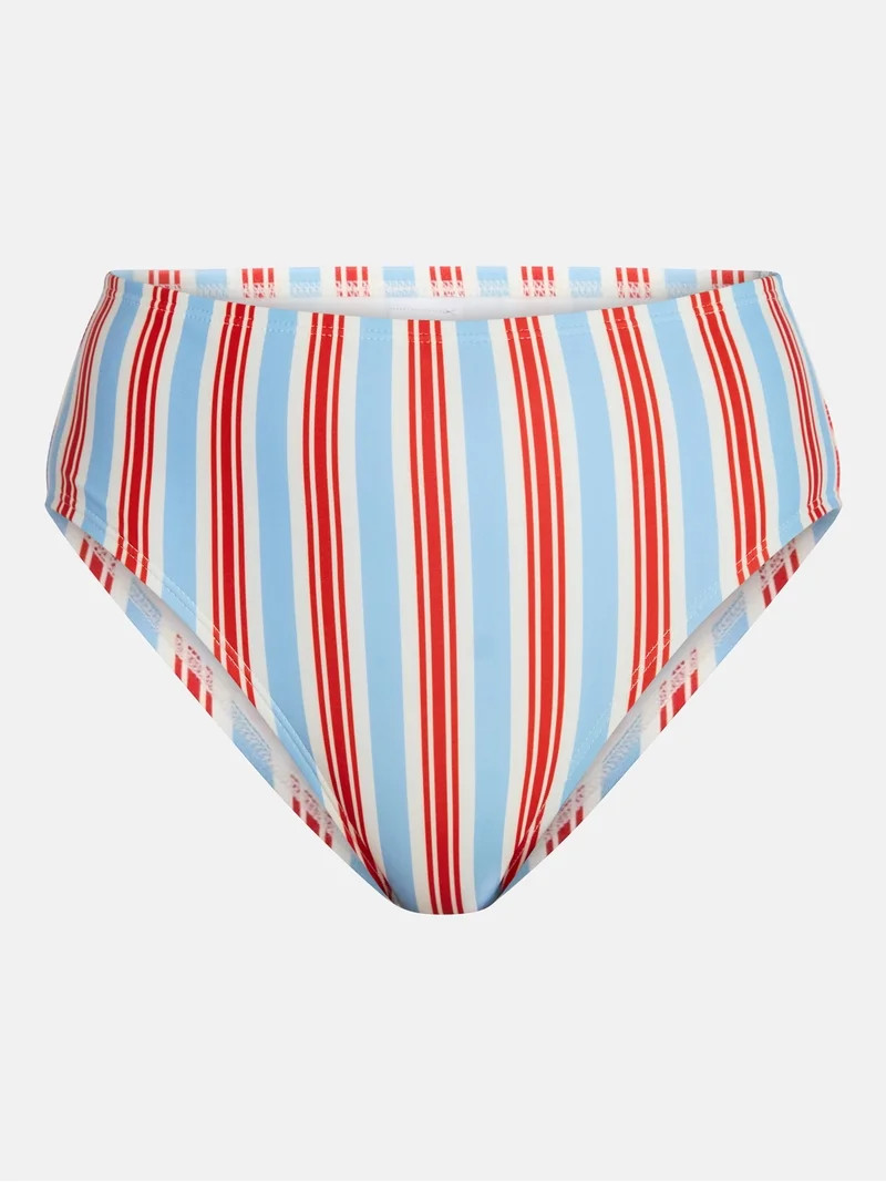 Time and Tru Women's and Women's Plus High Waisted Bikini Bottoms, Sizes XS-3X | Walmart (US)