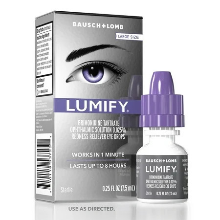 LUMIFY Eye Drops for Redness Relief and Whiter and Brighter Looking Eyes, .25 fl oz (7.5 ml) | Walmart (US)