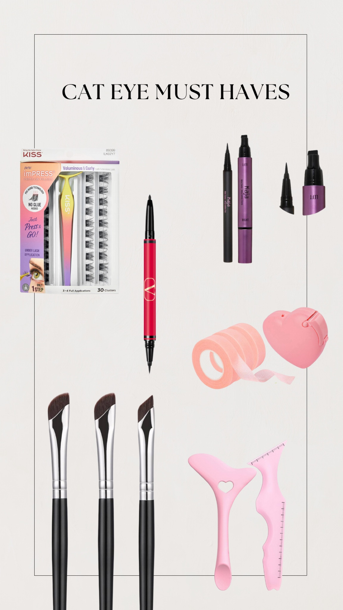 These are my favorite tools for an easy cat eye look. Eyeliner tools are sooo helpful! 

#LTKBeauty