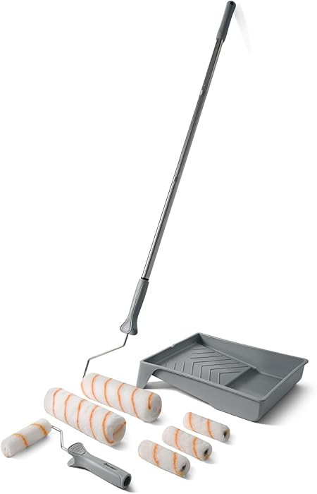 ROLLINGDOG Paint Roller Kit - 9Inch Paint Roller with Tray, 4Inch Mini Rollers,Stainless Steel Ex... | Amazon (CA)