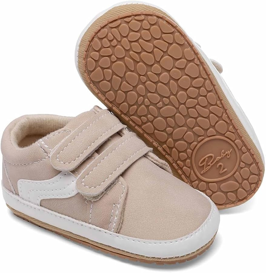 Clowora Unsex Baby Boys Girls Canvas First Walkers Shoes,Newborn Infant Non Slip Soft Sole Crib C... | Amazon (US)