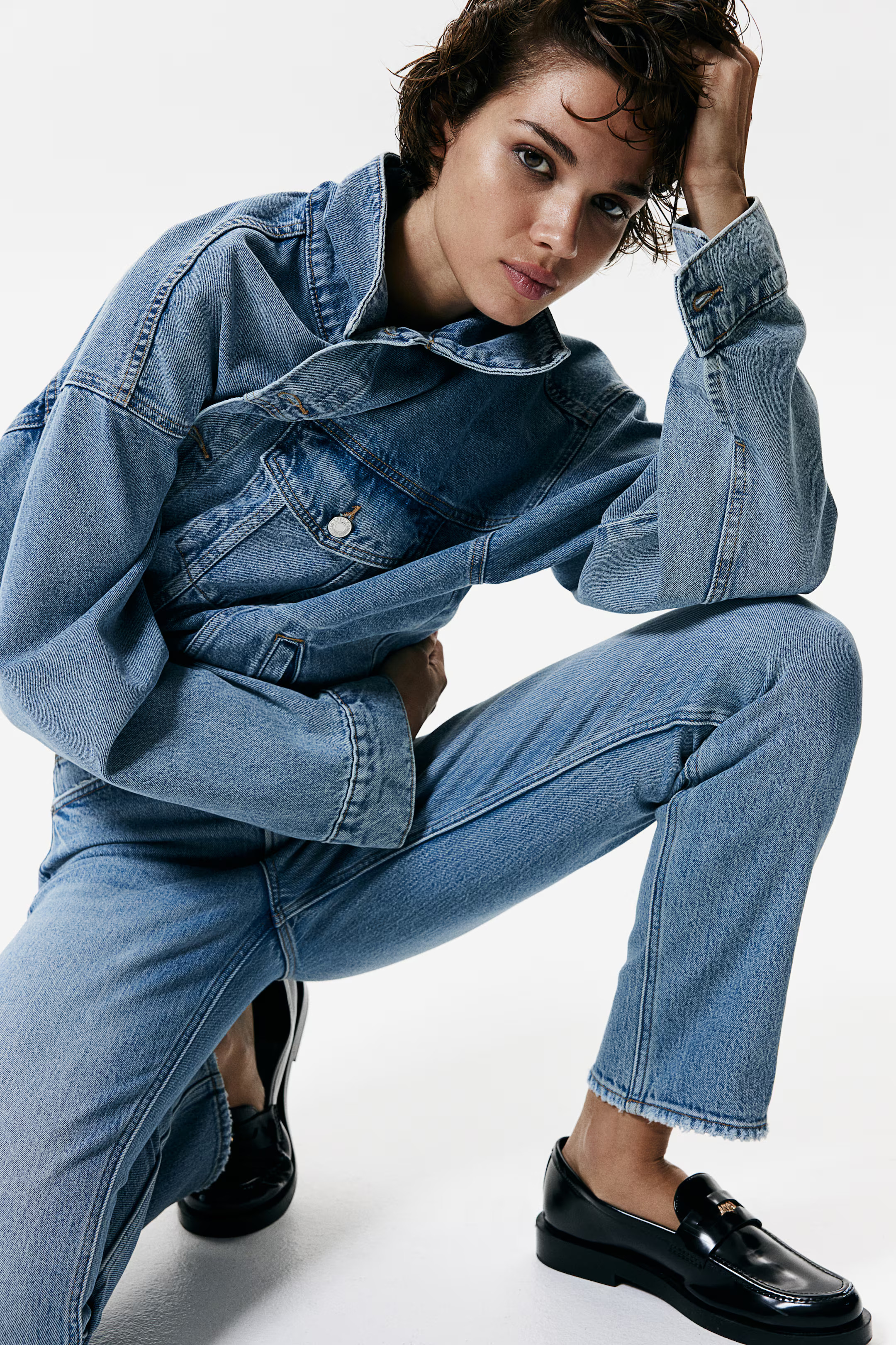 Slim Straight High Ankle Jeans | H&M (US + CA)