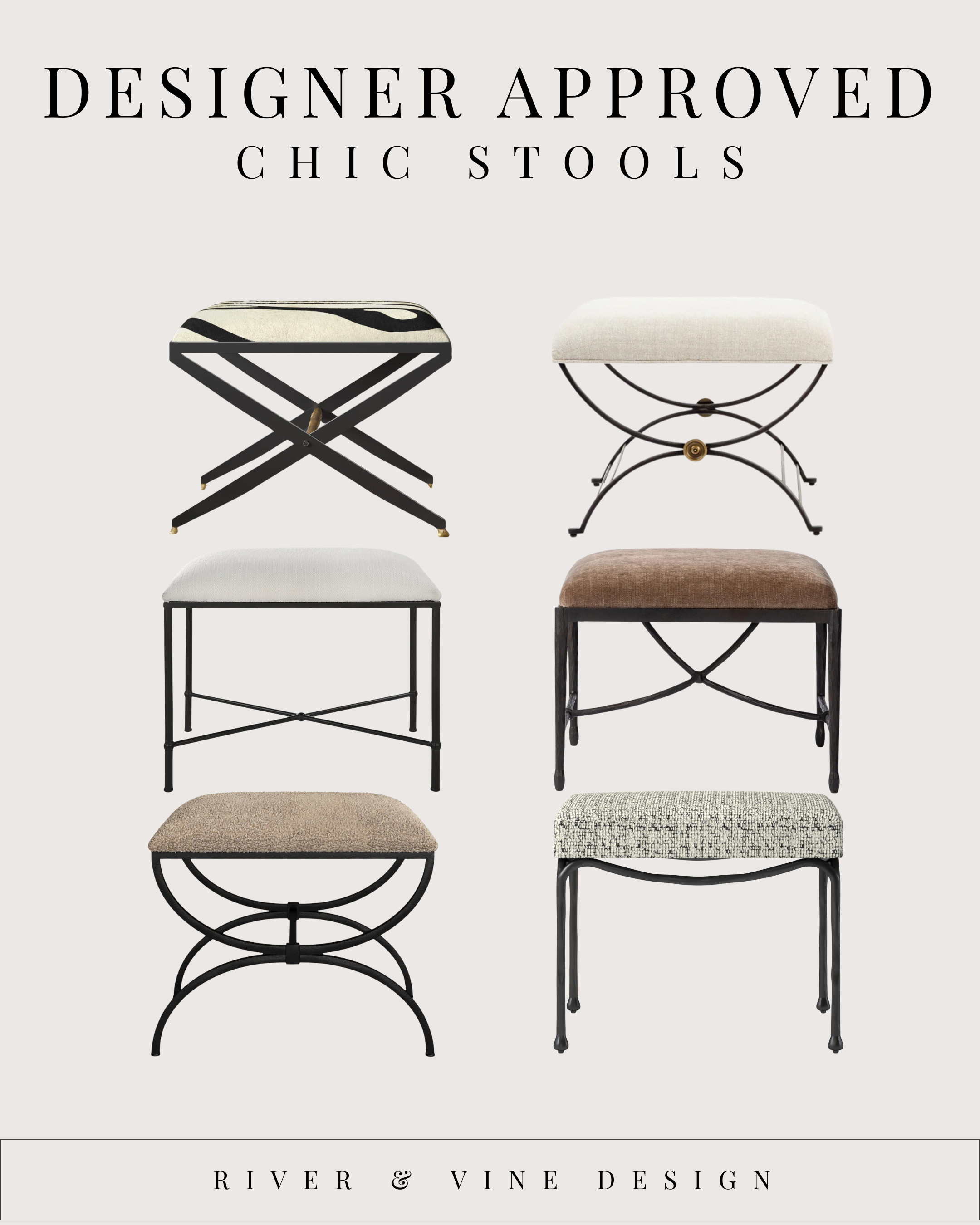 A chic stool is one of those pieces that works in almost every room.

Under a console table.
At the end of a bed.
Pulled up as extra seating when you need it.

These are some of my favorite designer-approved styles that instantly elevate a space without feeling trendy.

Classic shapes. Beautiful upholstery. Pieces you’ll use for years.

Shop all of my favorites here. 

 #LTKHome