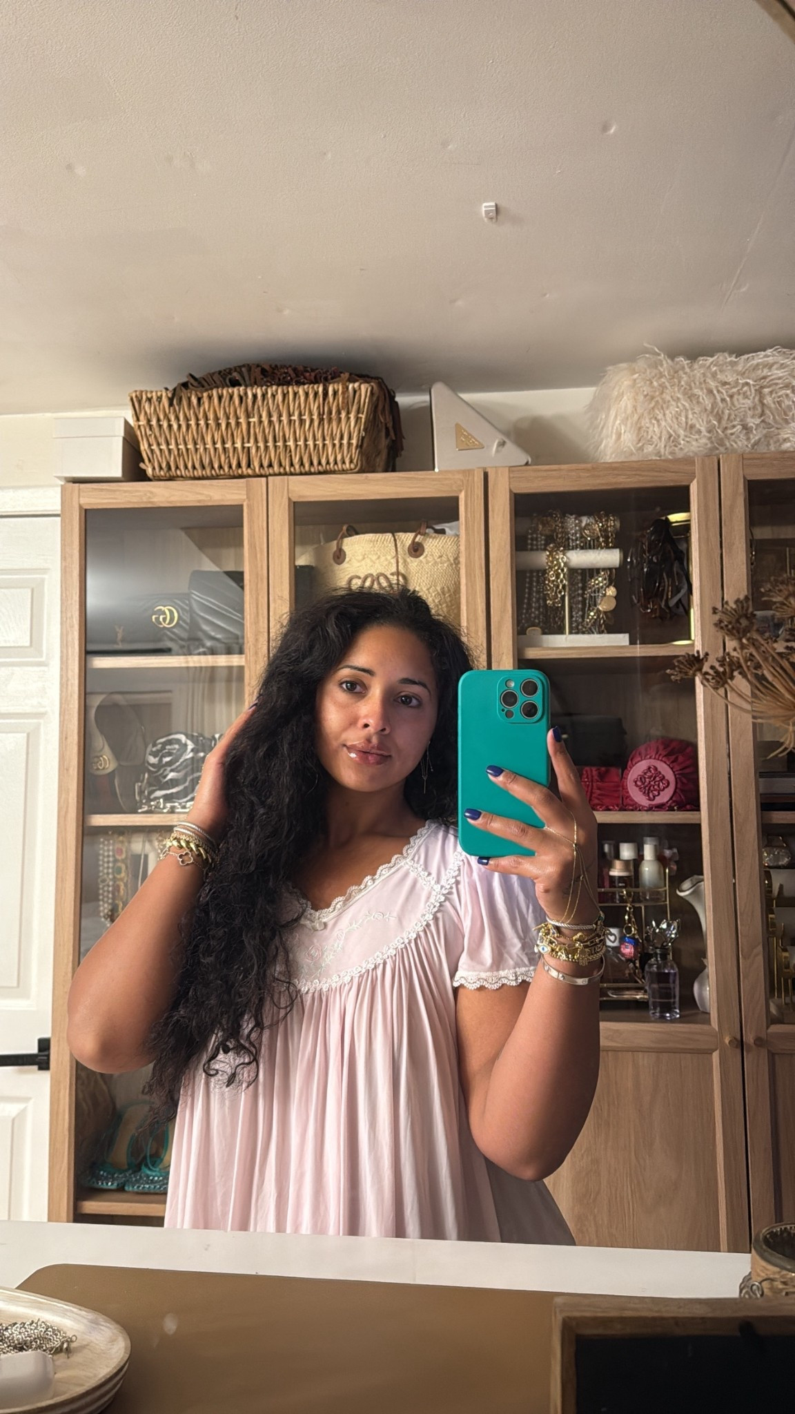 My cute nightgown dress 
Wearing a size medium for reference 

#LTKPlusSize #LTKMidsize #LTKStyleTip