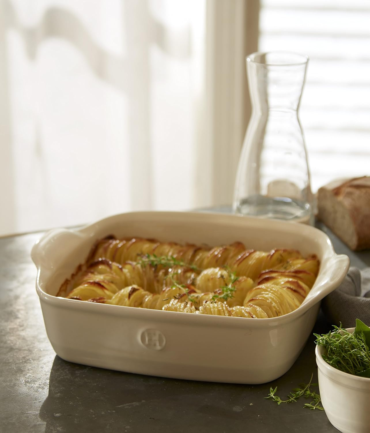 Emile Henry France Ovenware Ultime Square Baking Dish, Flour White | Amazon (US)