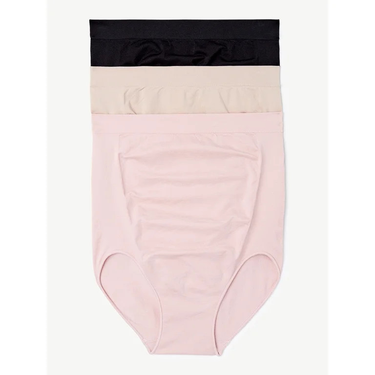 Joyspun Women's Maternity Over the Belly Underwear, 3-Pack, Sizes S to 3X - Walmart.com | Walmart (US)