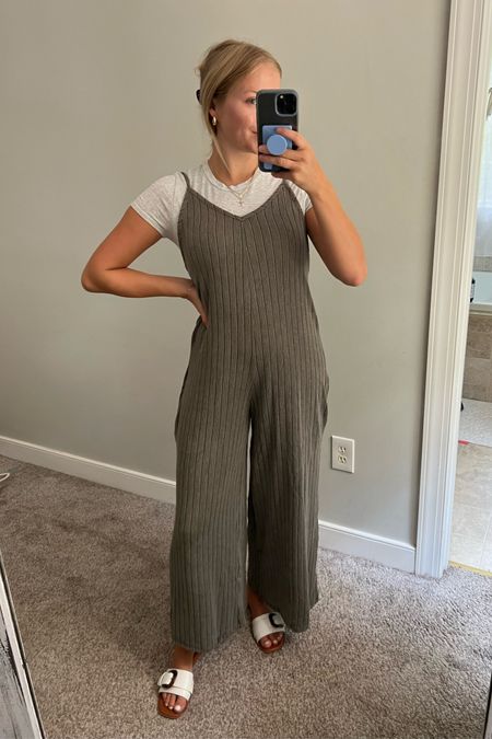 The coziest jumper ever ! 
Jumpsuit 
Fall2023 
Fall transition outfit 
Casual outfit 
Comfy outfit 
Loungewear 
Teacher outfit 
Work from home outfit 
Gold jewelry 
Amazon finds 
Amazon Sandals 
Amazon jewelry 
Gold jewelry 

#LTKFind #LTKSale #LTKBacktoSchool