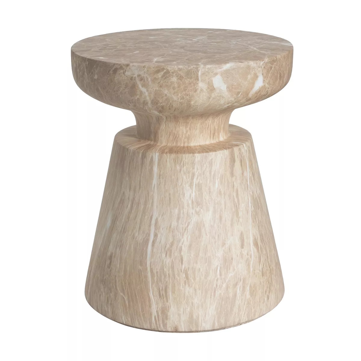 Christopher Knight Home Heike Outdoor Modern Travertine Lightweight Concrete Side Table | Target
