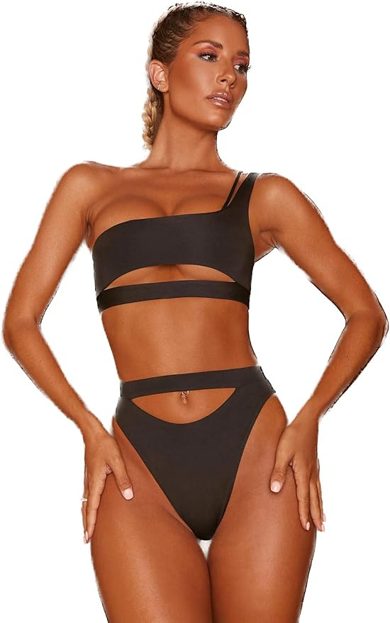 Women's Sexy Bikini Two Piece Swimsuit Beachwear Cut Out Bathing Suits | Amazon (US)