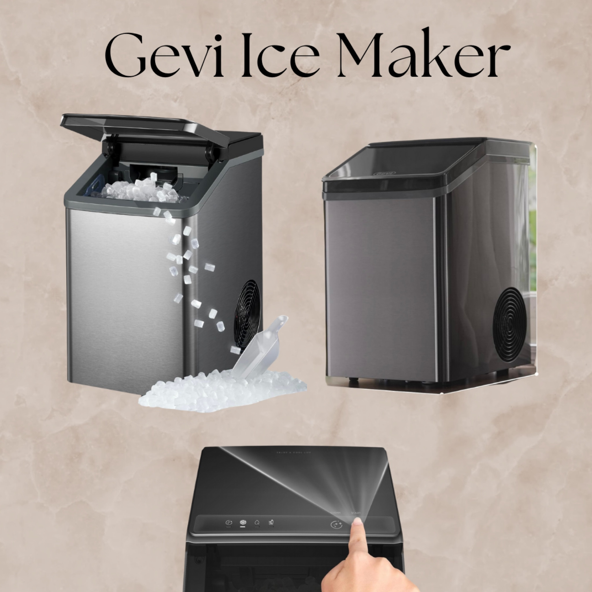 Obsessed with my ice maker from Gevi! 

#icemaker #amazonfind #nuggetice #gevi 

#LTKHome