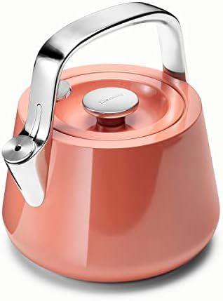 Caraway 2 Quart Whistling Tea Kettle - Durable Stainless Steel Tea Pot - Fast Boiling, Stovetop Agno | Amazon (US)
