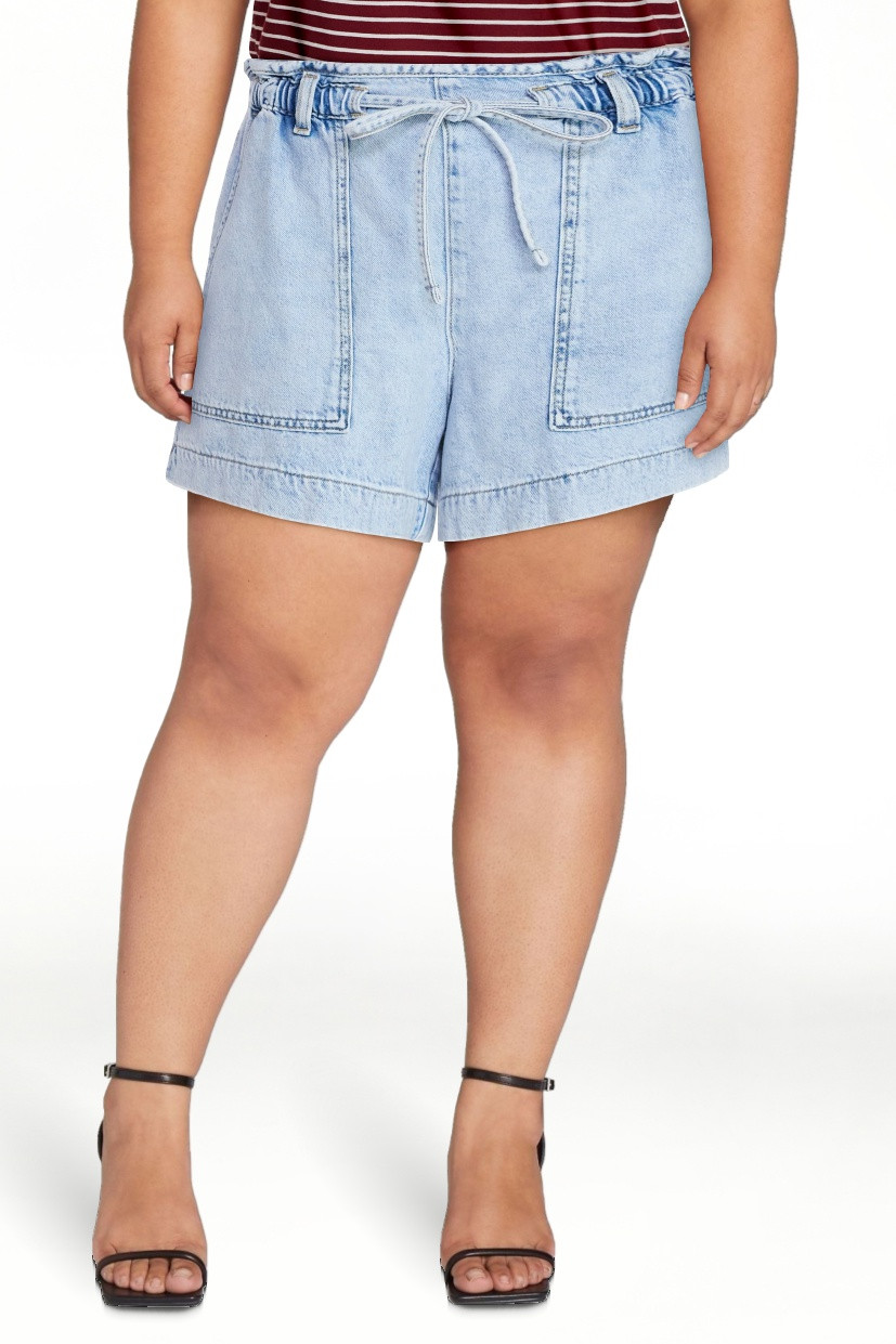 Time and Tru Women's Drapey Utility Shorts, 4" Inseam, Sizes XS-XXXL | Walmart (US)