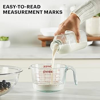 Pyrex Essentials (2-Pack) Glass Measuring Cups Set, (1 & 2 Cup) Measuring Cups For Prepping, Baki... | Amazon (US)