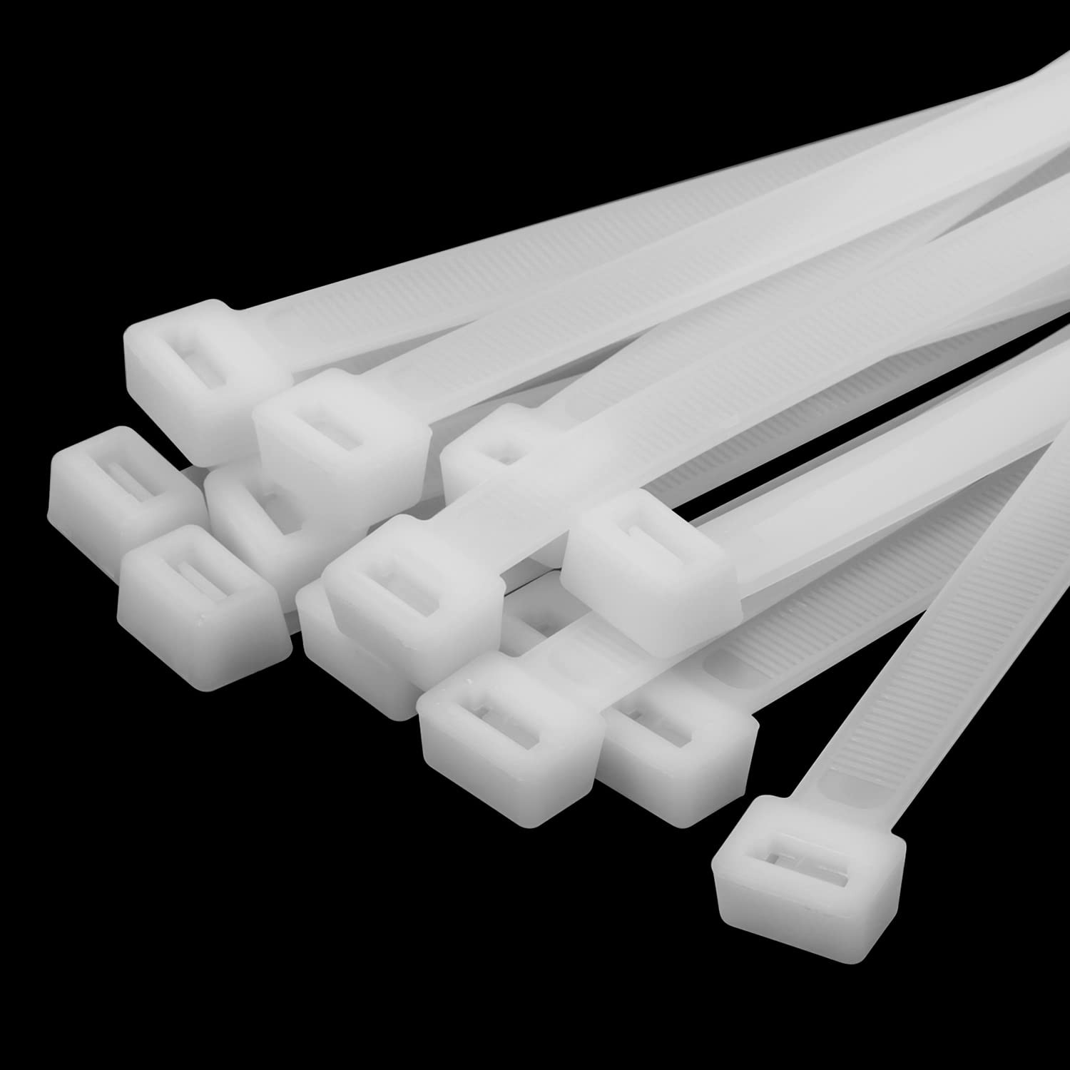 12 inch White Zip Ties Heavy Duty 80 PCS, 250 LBS Ultra Exclusive Strong Plastic Wire Ties, Large... | Amazon (US)