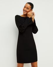 Regina Dress - Crepe :: Black | MM LaFleur